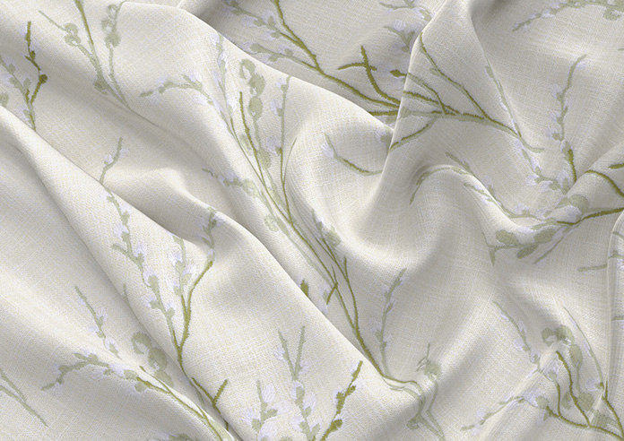 Laura Ashley Pussy Willow Embroidery, Hedgerow - Made to Measure Curtains - Image 4